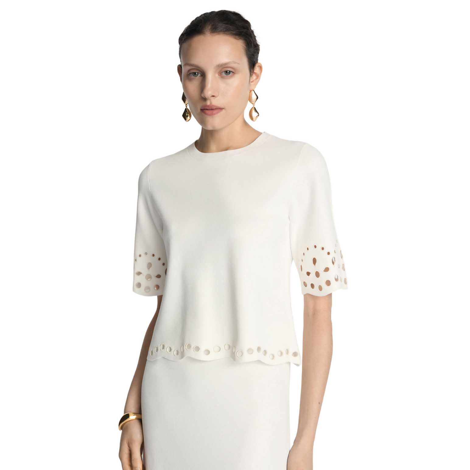 Veronika Maine Lace Milano Top